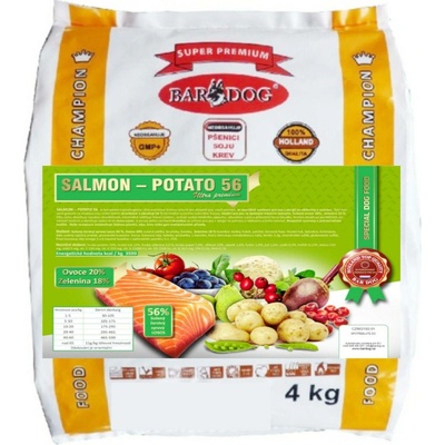 Bardog lisované SALMON POTATO 56 4 kg