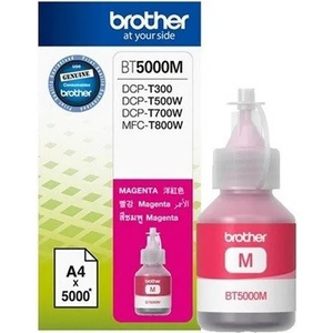 Brother ОРИГИНАЛНО МАСТИЛО brother bt-5000 (dcp-t300, dcp-t500w) (5k) magenta (bt5000m)