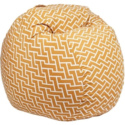 Pufrelax Барбарон 400л. Matusalem, Zippity Orange, Перящ се калъф, Подходящ за деца, Пълнеж с микс от мемори пяна и дунапрен, Гама Premium