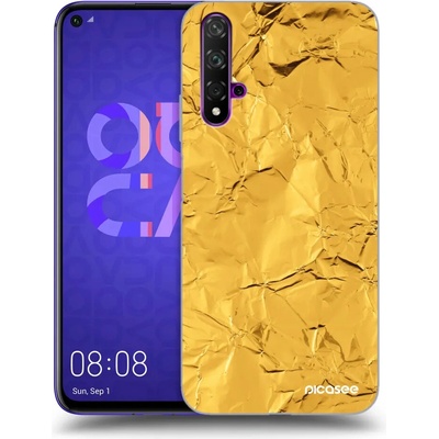 Púzdro Picasee silikónové Huawei Nova 5T - Gold čiré