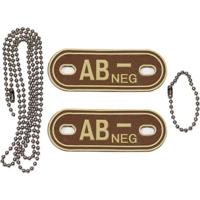 MFH Dog-Tags psie štítky AB NEG 3D PVC
