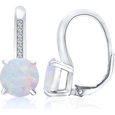 Mabell dámské stříbrné náušnice MAGNOLIA CZ221PSS1464ER-WHITEC45