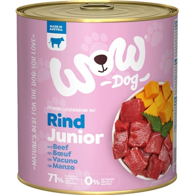 WOW Hovězí s dýní Junior 800 g