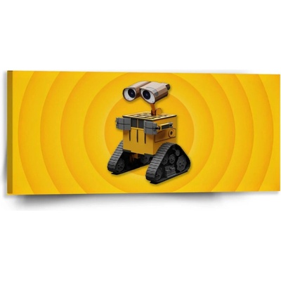 Sablio Obraz Wall-E robot Žltý - 110x50 cm