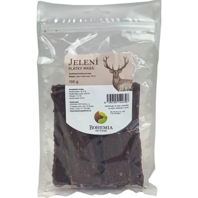 Bohemia Pet Food Jelenie plátky 100 g