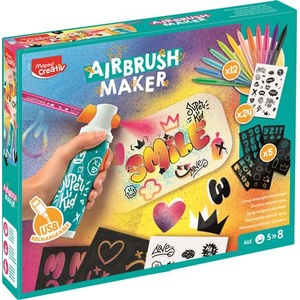 Maped Творчески комплект спрейове за боядисване, MAPED CREATIV "Airbrush Maker" 907080 (907080)