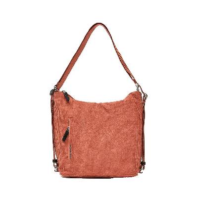 Чанта за през рамо Mandarina duck Hunter velvet slide medium shoulder bag - Orange (Winter Rose)