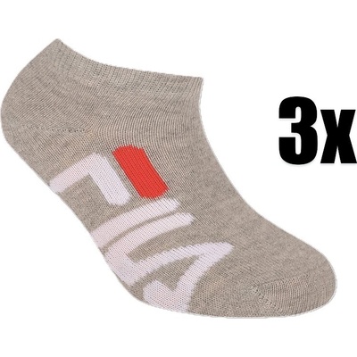 Fila 3pack ponožky Junior grey