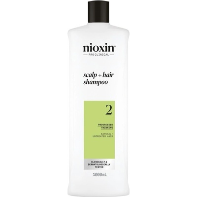 Nioxin System 2 Scalp + Hair Shampoo šampon proti řídnutí vlasů 1000 ml