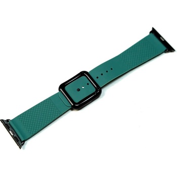 JC Силиконова каишка с магнитна закопчалка за Apple Watch 38мм, 40мм, 41мм - JC Design Modern Buckle Band (тъмнозелен)