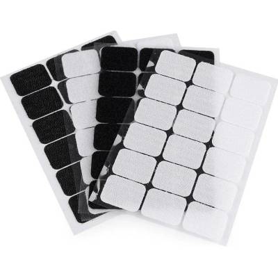 Suchý zip samolepicí obdélníčky 25x32 mm Varianta: 2 černá, Balení: 1 karta