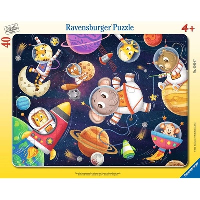 RAVENSBURGER Zvířátka ve vesmíru 40 dielov