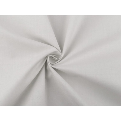Bavlněná látka / plátno jednobarevná šíře 220 cm, střední, (18) šedá světlá