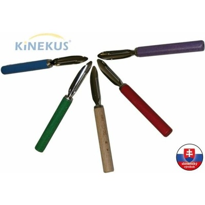 Kinekus Škrabka na zemiaky, nerezová čepeľ, drevená rukoväť, pre pravákov