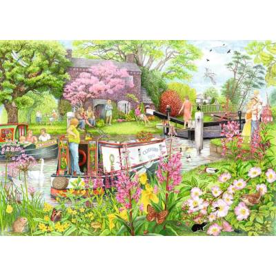 Ravensburger - Puzzle Cosy Café: River Café - 1 000 piese