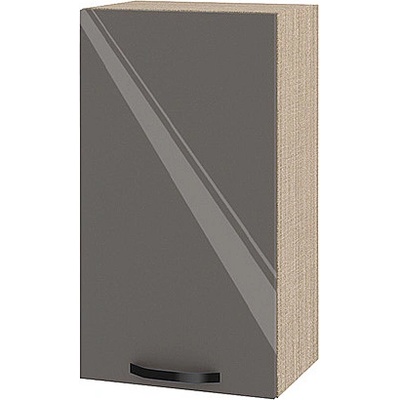 ИРИМ Горен кухненски шкаф Сити МФ-Антрацит гланц-05-2 40 см