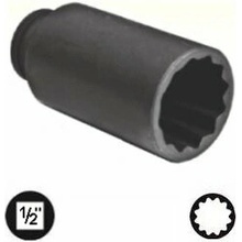 QUATROS Nástrčná hlavica, 1/2" 12-hran 36 mm na polosie VW, Škoda QS54363