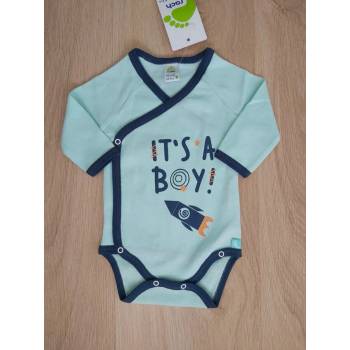 Image 1 of Rach Боди с дълъг ръкав тип " прегърни ме" It`s a boy! 3, 50, 56, 62, 68