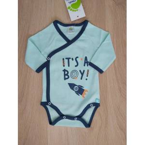 Rach Боди с дълъг ръкав тип " прегърни ме" It`s a boy! 3, 50, 56, 62, 68