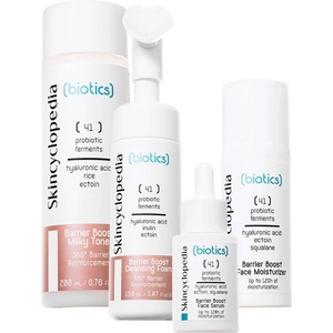 Skincyclopedia Biotics Комплект - Серум, Тоник, Крем и Почистваща пяна, 30 + 200 + 50 + 150 ml