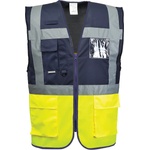 Portwest hi-vis paris executive c276 / Светлоотразителна жилетка - hv жълто/тъмносиньо m (c276ynrm)