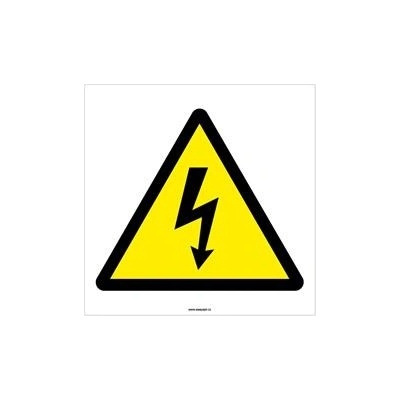 POZOR ELEKTRICKÉ NAPĚTÍ - SYMBOL, Samolepka 210x210 mm