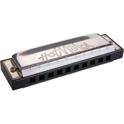Hohner Hot Metal D Диатонична устна хармоника (M57203x)