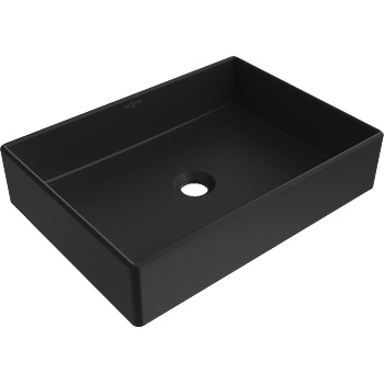 Mexen Goya мивка за плот, 51 x 37 см, матово черно - 22185085 (22185085)