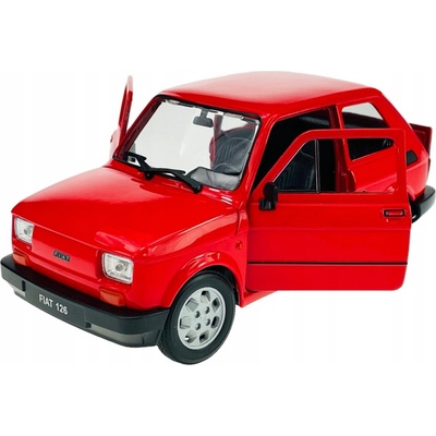 Welly Fiat 126p Maluch červený 1:21