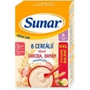 Sunar mliečna kaša s 8 cereáliami jahoda, banán XXL 340 g
