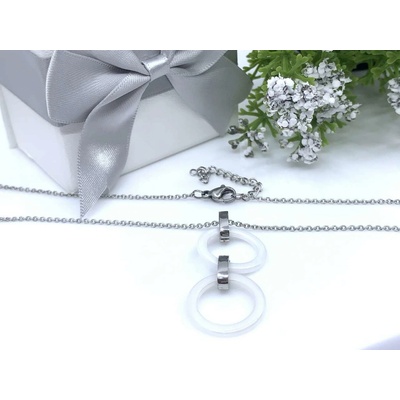 Jan Kos Jewellery Řetízek s přívěskem z oceli 12101100