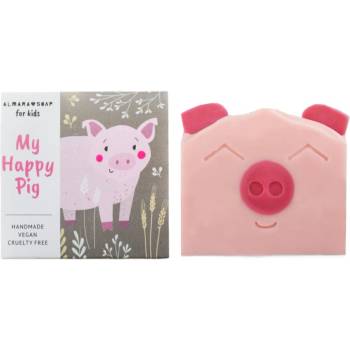 Almara Soap For Kids My Happy Pig ръчно произведен сапун с аромат на круша за деца 100 гр