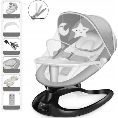 NiceKids s automatickým houpáním, dálkovým ovládáním a Bluetooth