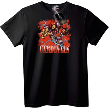 NOONEBRAND Тениска на Cardinals футболен талисман - 7XL, Black