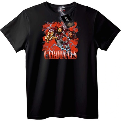 NOONEBRAND Тениска на Cardinals футболен талисман - 7XL, Black