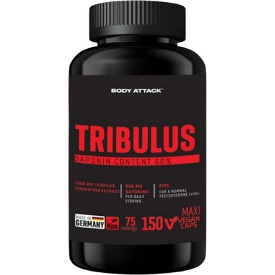 Body Attack Tribulus 1600 60% | with Zinc & Vitamin B5 [150 капсули]