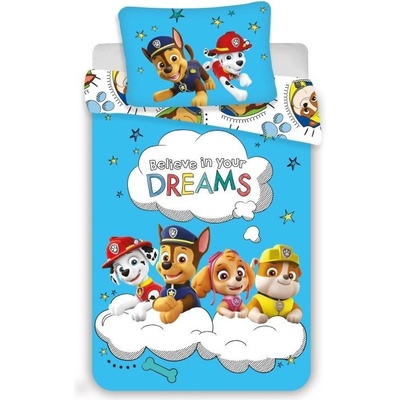 Jerry Fabrics obliečky Paw Patrol 100x135 cm 40x60 cm