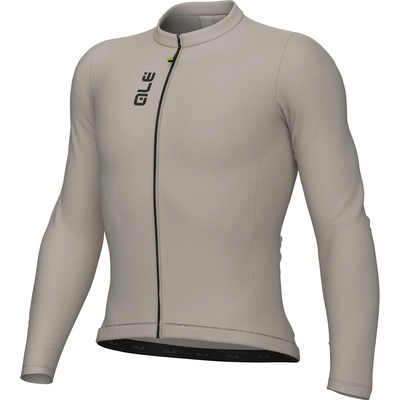 Alé Мъжка фланелка с дълъг ръкав за колоездене Alé Pragma Color Block L/S Jersey Cycling jersey - Stone - размер XXL (056-3426-0217)