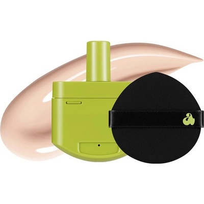 Unleashia Фон дьо тен Satin Wear Healthy-Green, 11N, пълнител, 15 g + Гъба за грим