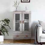 vidaXL Висок шкаф, сив сонома, 69, 5x31x115 см, инженерно дърво (828274)