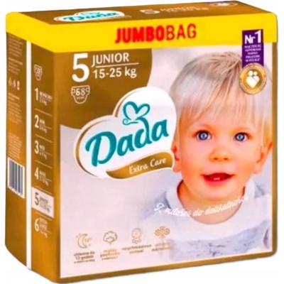 DADA Extra Care Junior Jumbo 5 15-25 kg 68 ks