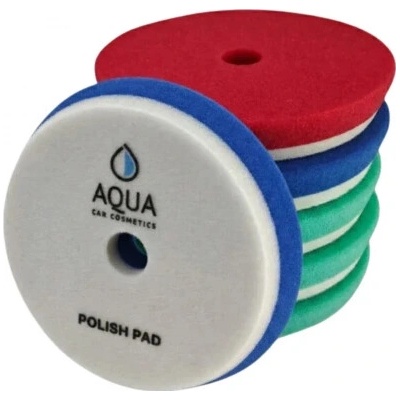 Aqua Car Cosmetics Pad Set set 6 dvojvrstvových leštiacich padov 125/140 mm