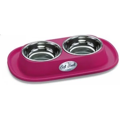 Georplast Съд за храна и вода инокс двоен с мека подложка 31 x 20 x 3, 5 см GEORPLAST Италия 20057