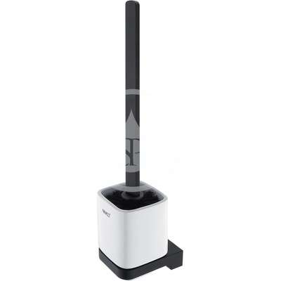 Nimco Maya WC kefa nástenná s držiakom biela keramika čierny mat MAC 29094KN-HR-90
