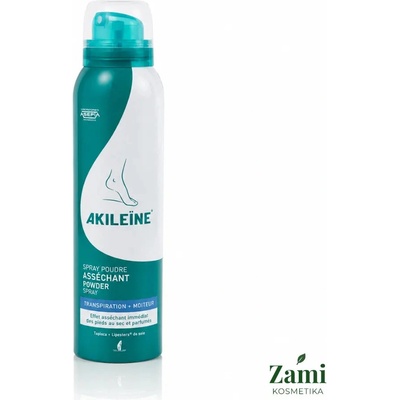Akileine Pudrový sprej na nohy proti pocení 150 ml