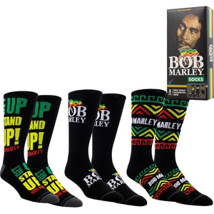 Perri´s socks чорапи комплект от 3 чифта - подаръчна кутия bob marley - perri´s socks - bod370-001-o-m