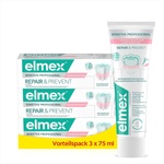 Elmex Sensitive професионална паста за зъби Repair&Prevent 3x75 мл