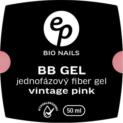 Bio Nails BB jednofázový hypoalergenní gel Fiber vintage pink 15 ml