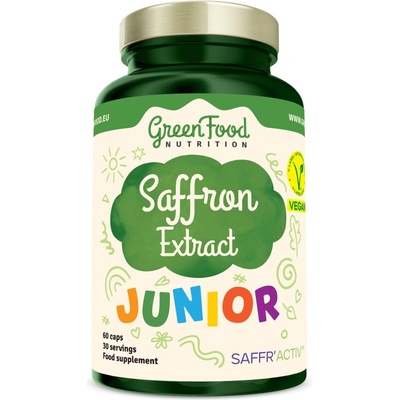 GreenFood Nutrition Junior Šafrán Extrakt 60 kapsúl