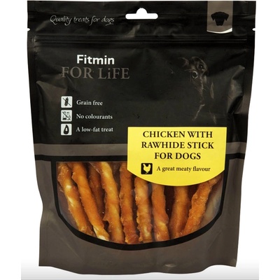 Fitmin For Life dog treat chicken with rawhide stick 400 g